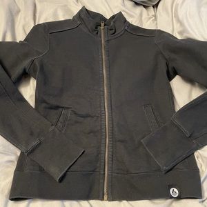 American giant zip Moto jacket sweatshirt blk med